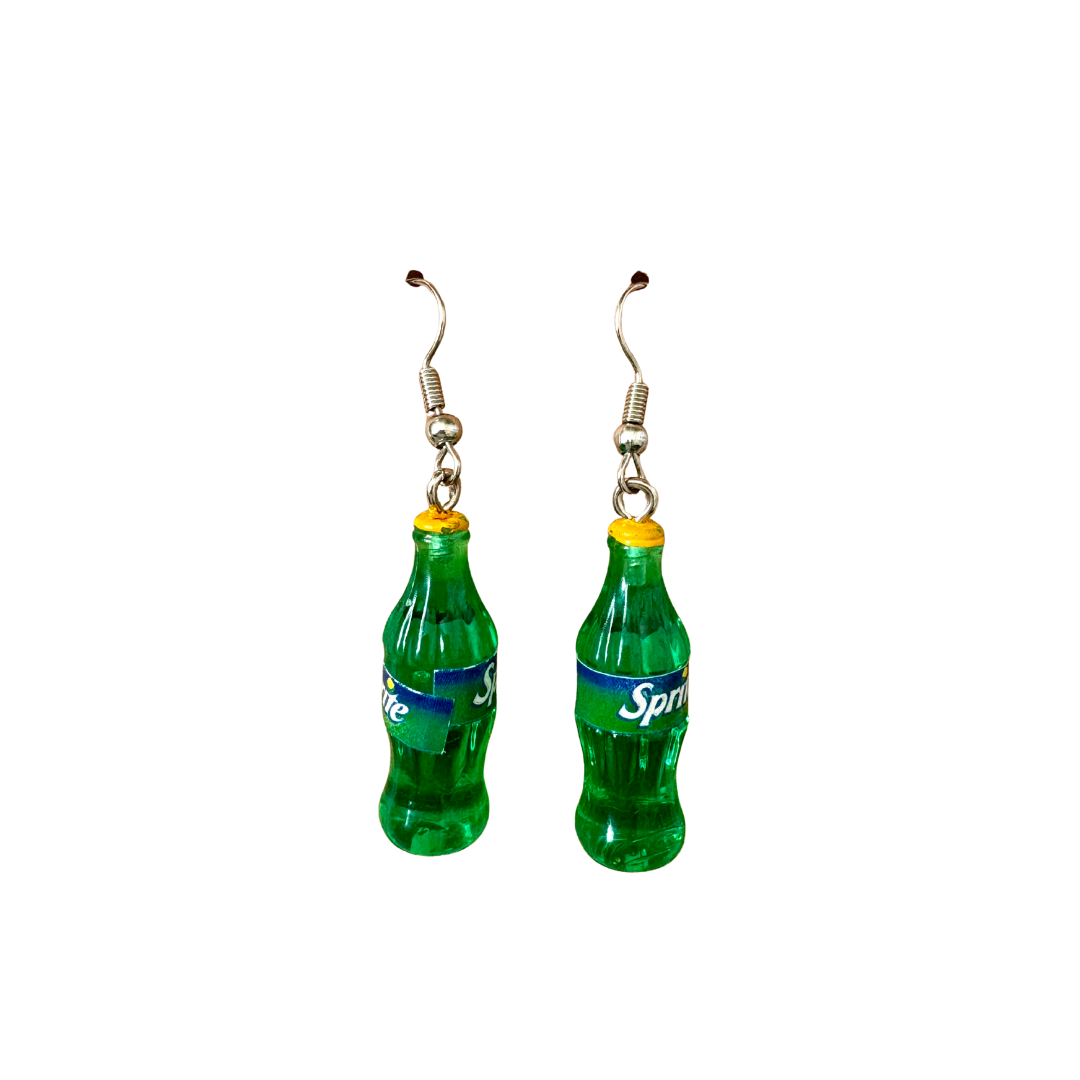 Sprite Bottle Earrings