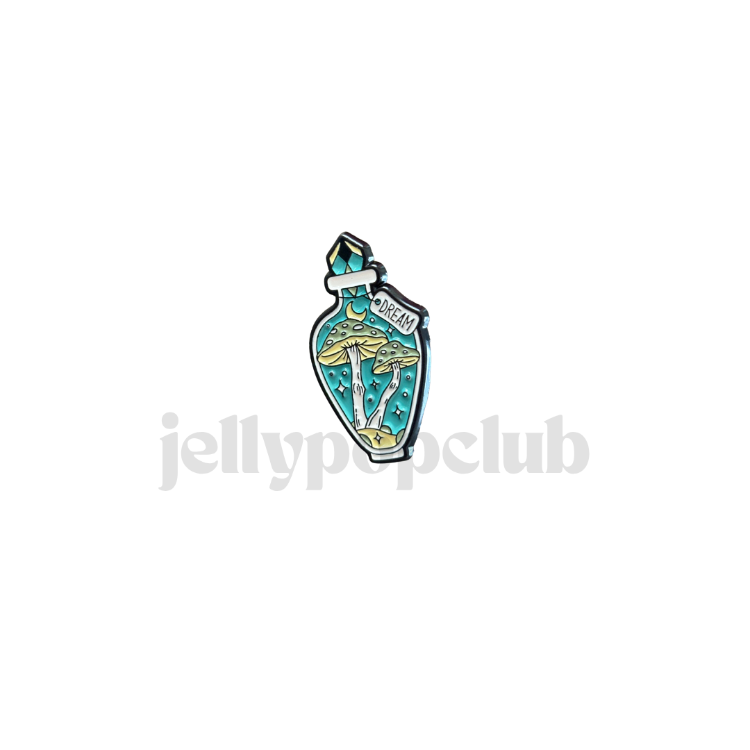 Mushroom Vial and Paint Pins