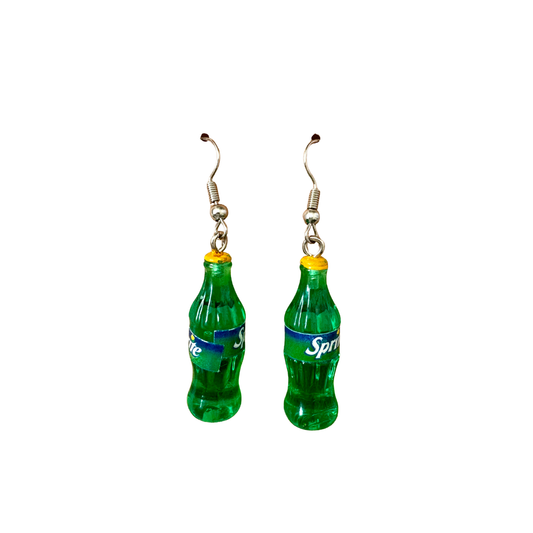 Sprite Bottle Earrings