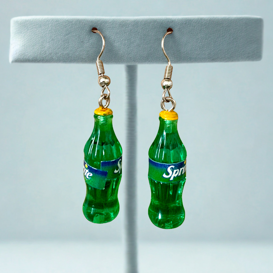 Sprite Bottle Earrings