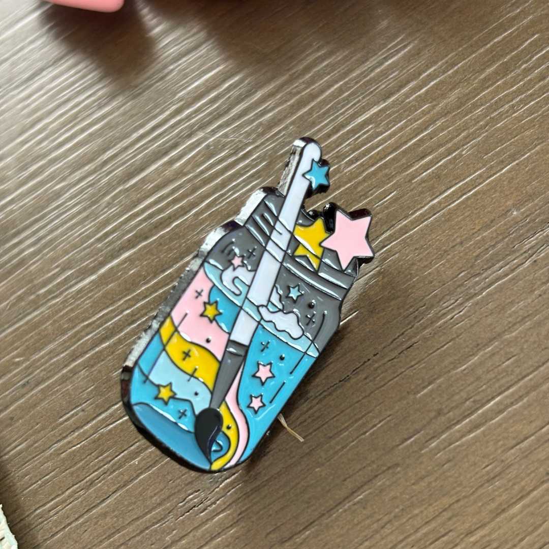 Mushroom Vial and Paint Pins