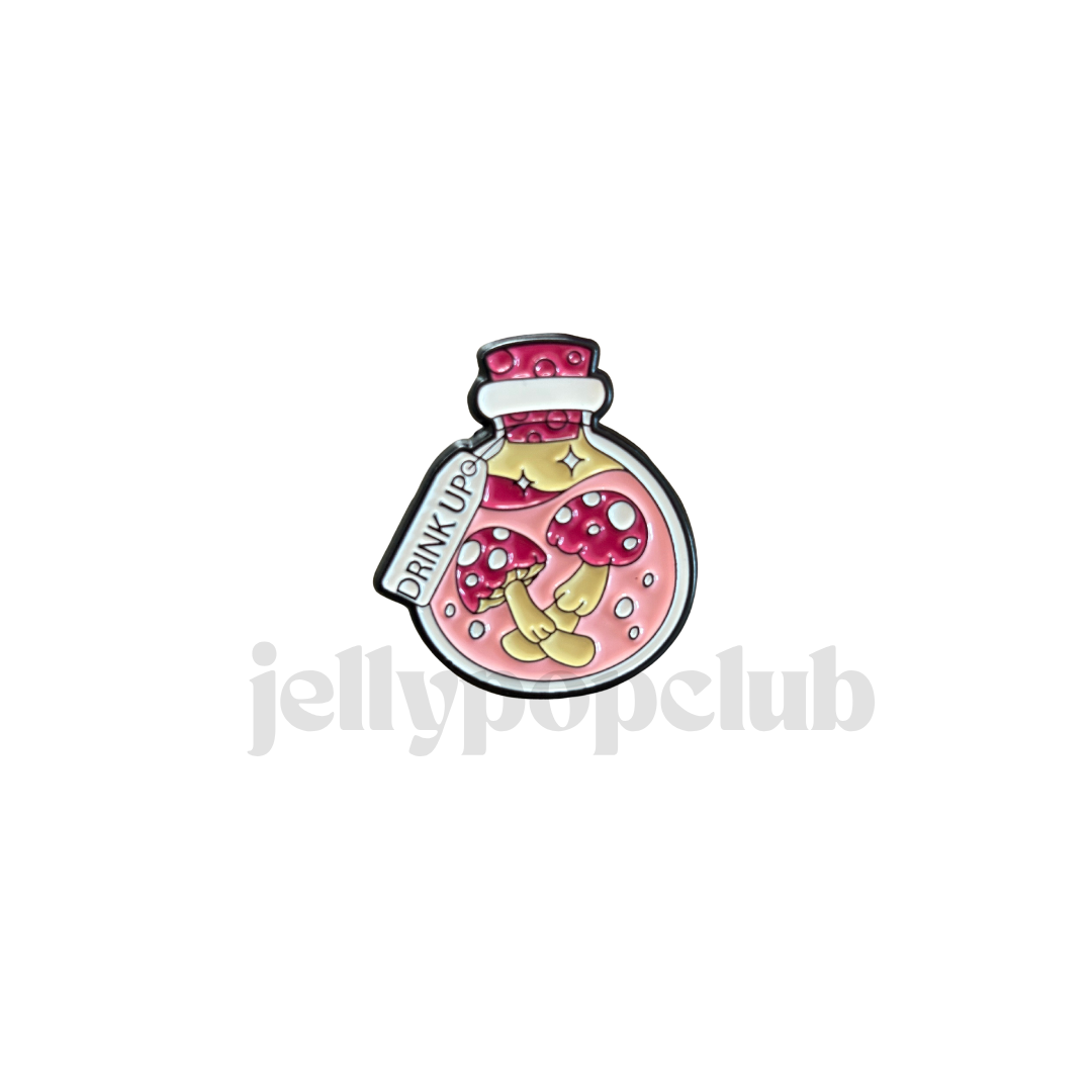Mushroom Vial and Paint Pins