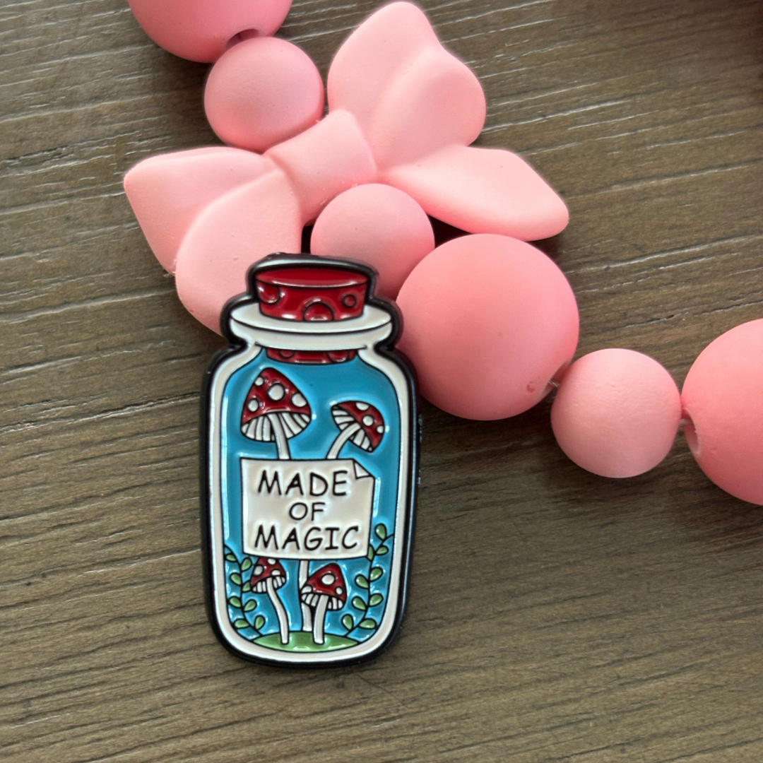 Mushroom Vial and Paint Pins