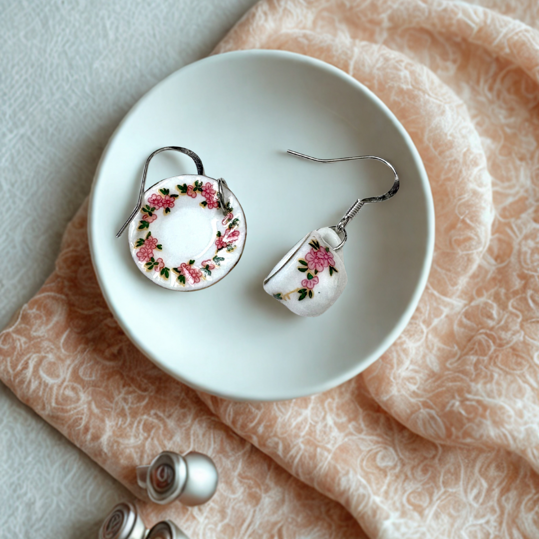 Plate and Saucer Earrings