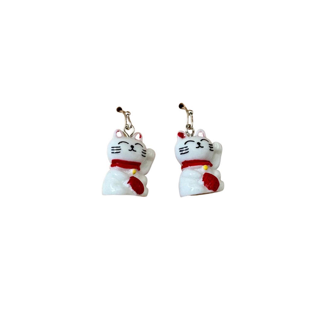 Maneki Neko Cat Earrings