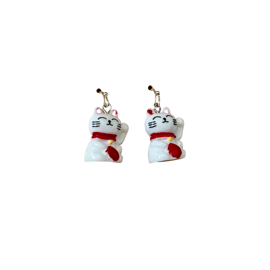 Maneki Neko Cat Earrings