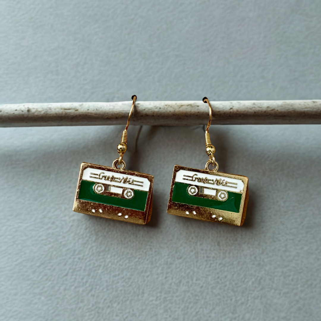 Retro Cassette Tape Earrings