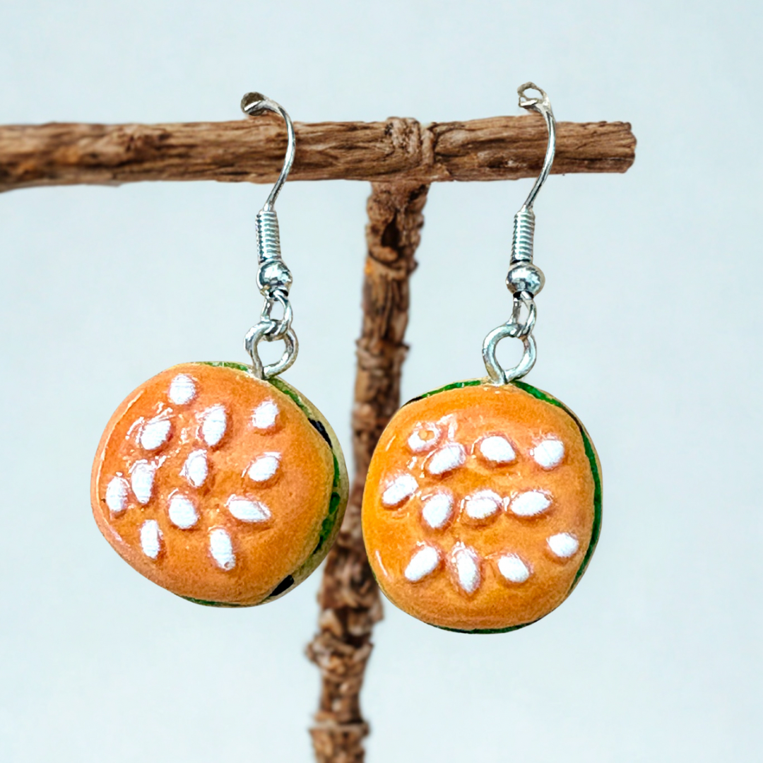 Hamburger Earrings