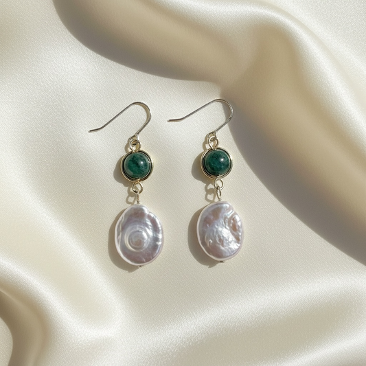 Gaia ✧ Nephrite Jade & Oval Pearl