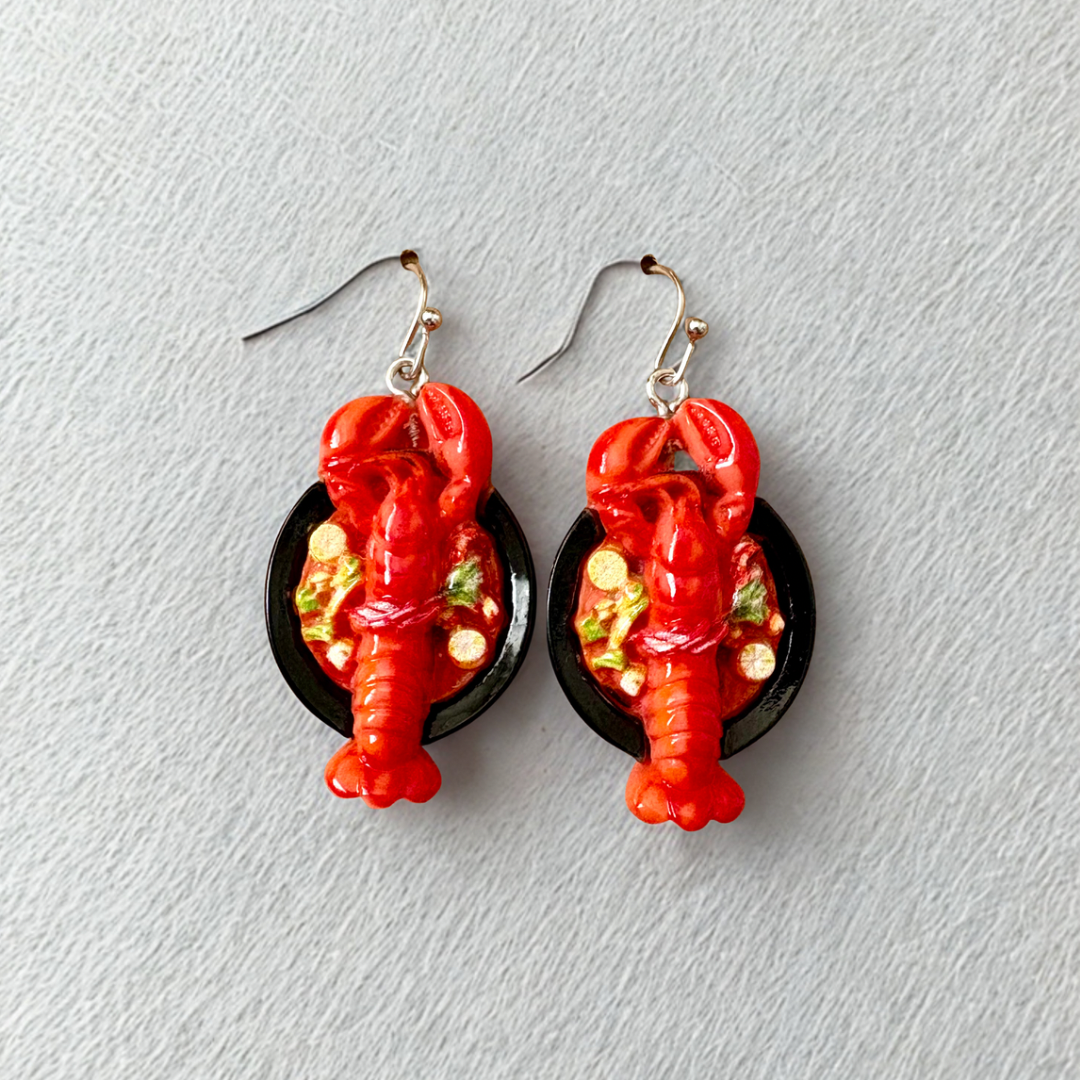 Lobster Dinner Earrings