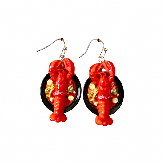 Lobster Dinner Earrings
